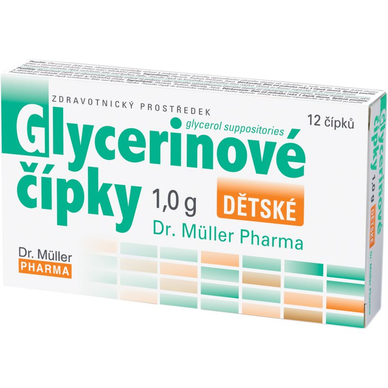 Dr. Müller Glycerínové čapíky detské 1,0 g čapíky 12 ks kúpite na Notino.sk