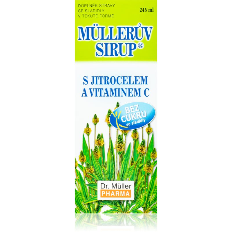 Dr. Müller Müllerův sirup® s plantainom a vitamínom C bez cukru sirup na podporu imunitného systému 245 ml kúpite na Notino.sk