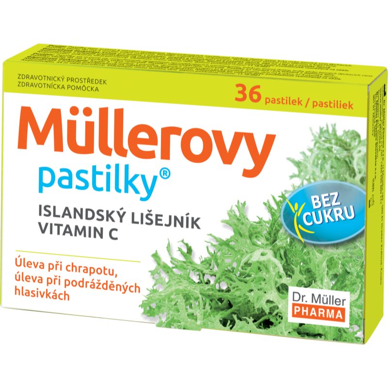 Müllerovy pastilky s isl.lišej.bez cukru 36ks ZP koupíte na Notino.cz