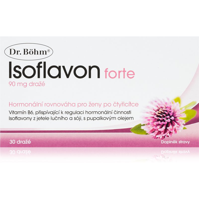 Dr. Böhm Isoflavon Forte 90 mg dražé pro podporu komfortu při menopauze 30 ks