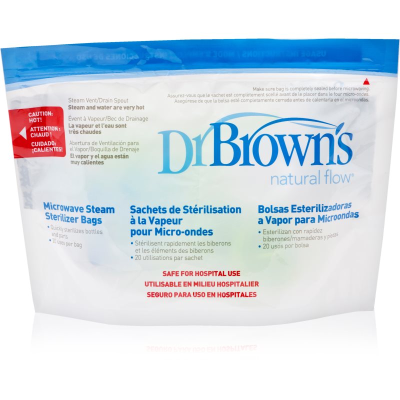Dr. Brown's Microwave Steam Sterilizer Bags sterilisation bags 5 pc