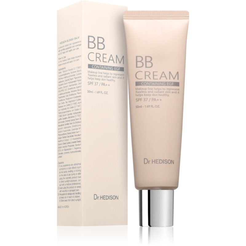 Dr. HEDISON EGF BB Cream SPF 37 hydratační BB krém pro zářivý vzhled pleti 50 ml (obrázek 3)