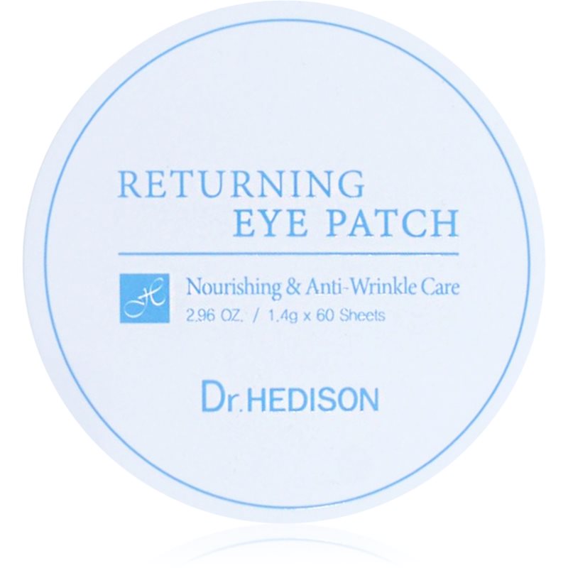 Dr. HEDISON Nourishing & Anti-Wrinkle Care гідрогелева маска для шкіри навколо очей проти темних кіл 60 кс