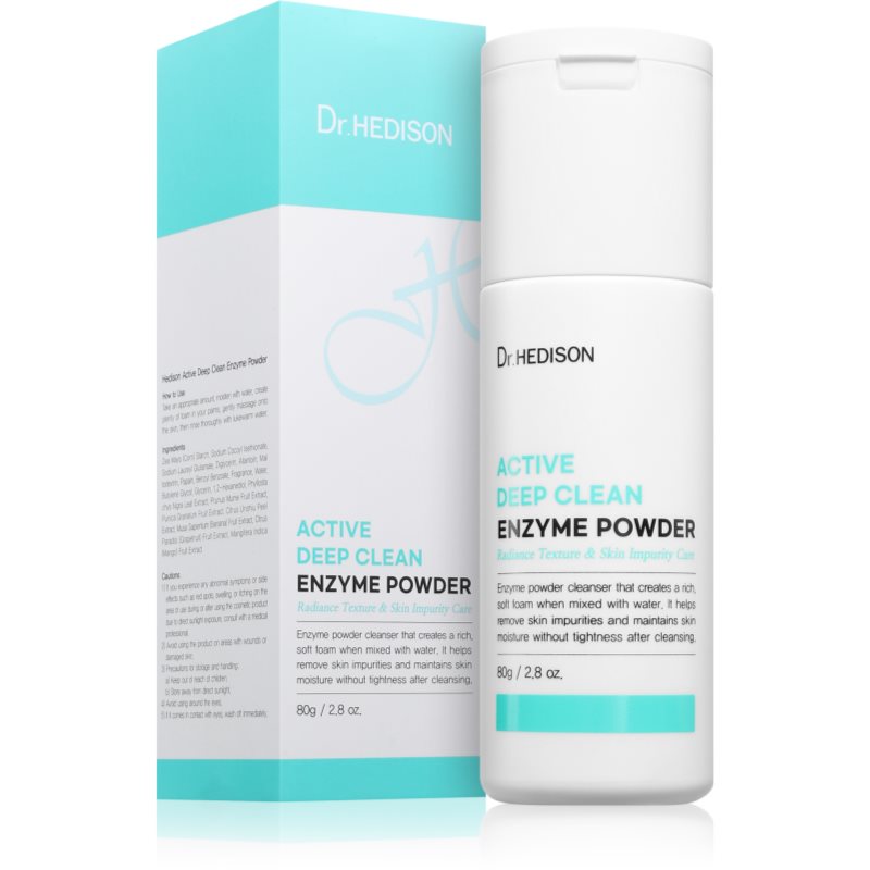 Dr. HEDISON Active Deep Clean Enzyme Powder exfoliační prášek pro krásnou pleť 80 g (obrázek 3)