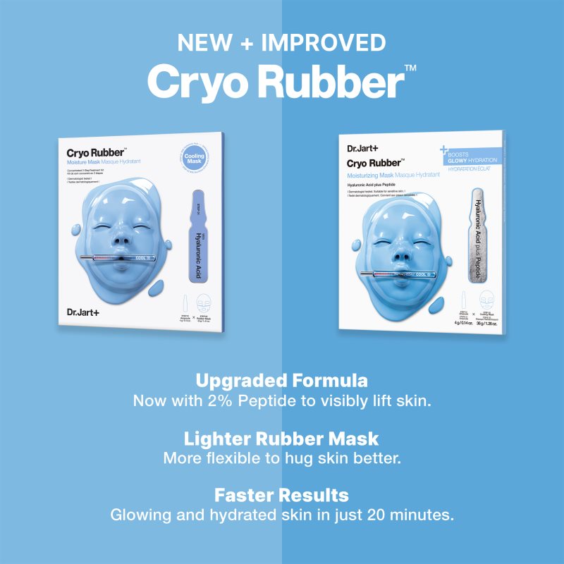 Dr. Jart+ Cryo Rubber™ Moisture Mask intenzivní hydrogelová maska s hydratačním účinkem 40 g (obrázek 6)
