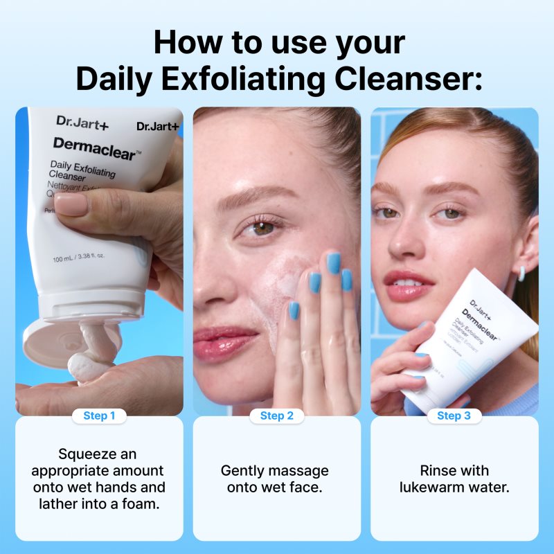Dr. Jart+ Dermaclear™ Exfoliating Cleanser Reinigungsgel mit Peelingwirkung 100 ml (Bild 7)