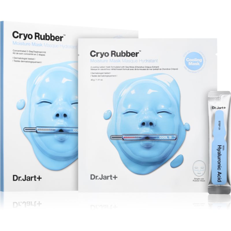 Dr. Jart+ Cryo Rubber™ with Moisturizing Hyaluronic Acid feuchtigkeitsspendende Tuchmaske mit Hyaluronsäure 1 St.