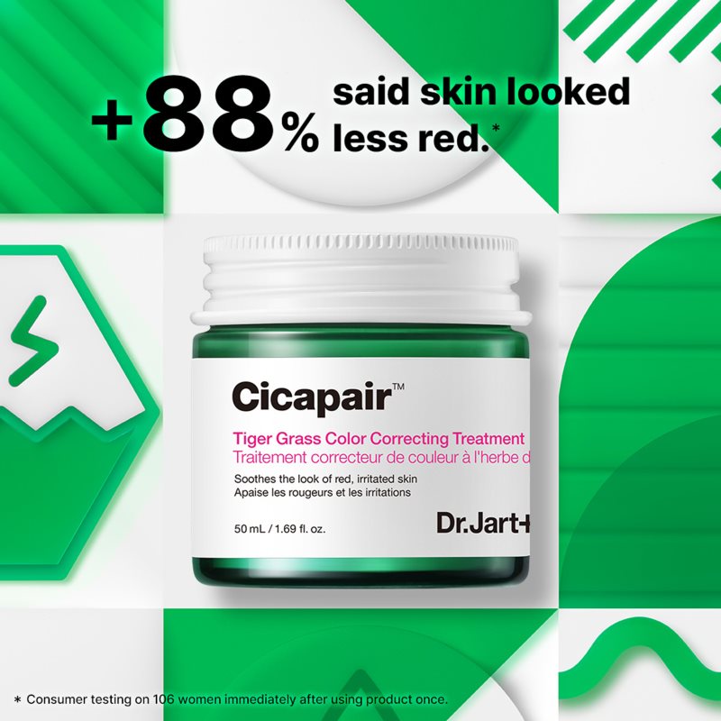 Dr. Jart+ Cicapair™ Tiger Grass Color Correcting Treatment intenzivní krém redukující začervenání pleti 50 ml (obrázek 3)