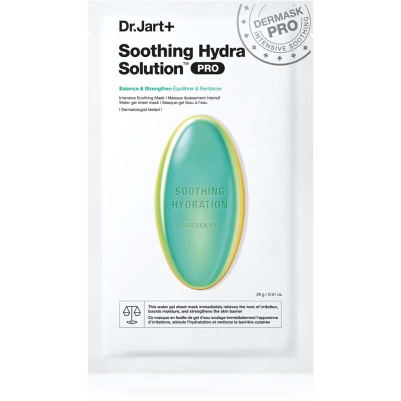 Dr. Jart  Soothing Hydra Solution™ Intensive Soothing Mask Obnavljajuća i hidratantna maska za lice 26 g