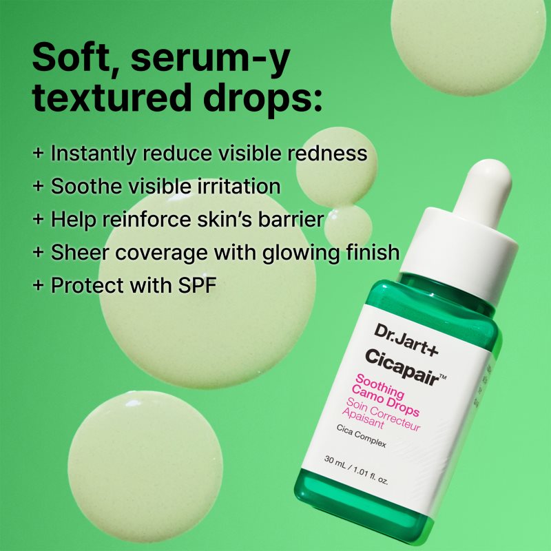 Dr. Jart+ Cicapair™ Soothing Camo Drops ľahký tónovací fluid SPF 20 30 ml (obrázok 3)