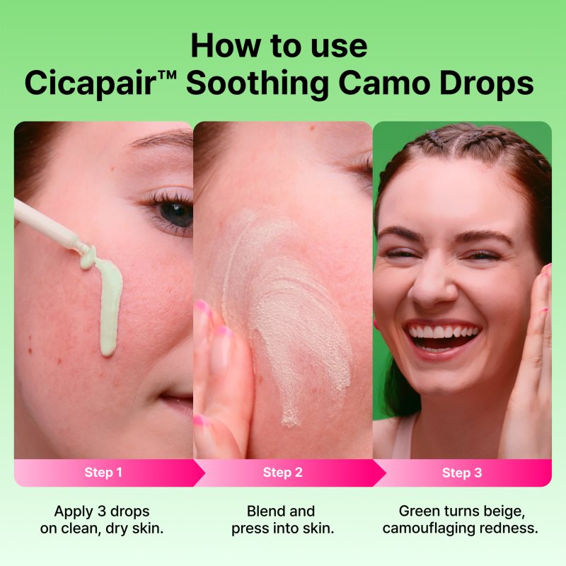 Dr. Jart+ Cicapair™ Soothing Camo Drops ľahký tónovací fluid SPF 20 30 ml (obrázok 5)