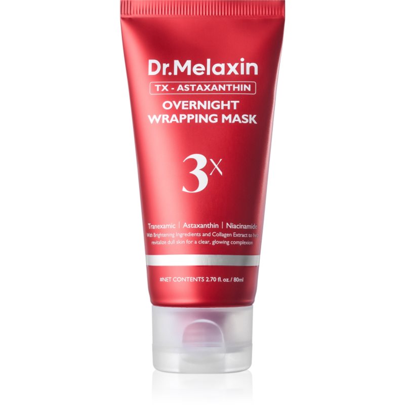 Dr. Melaxin TX Astaxanthin Overnight Wrapping Mask soothing night mask to even out skin tone 80 ml