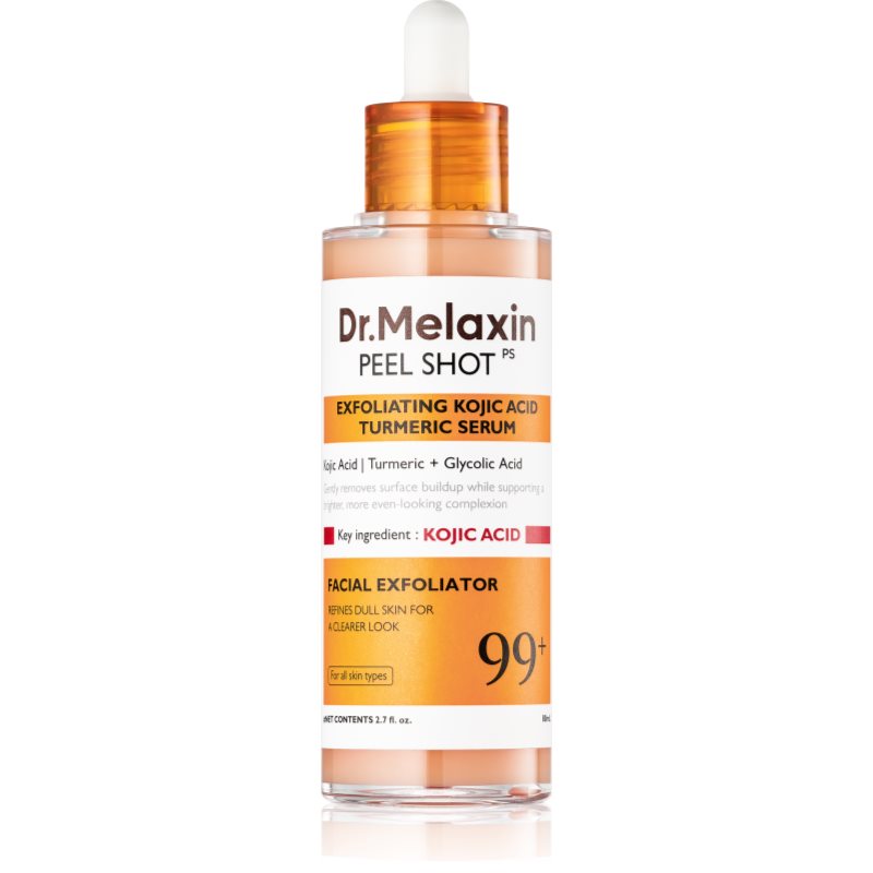 Dr. Melaxin Peel Shot Exfoliating Kojic Acid Turmeric Serum exfoliating peeling serum to treat dark spots 80 ml
