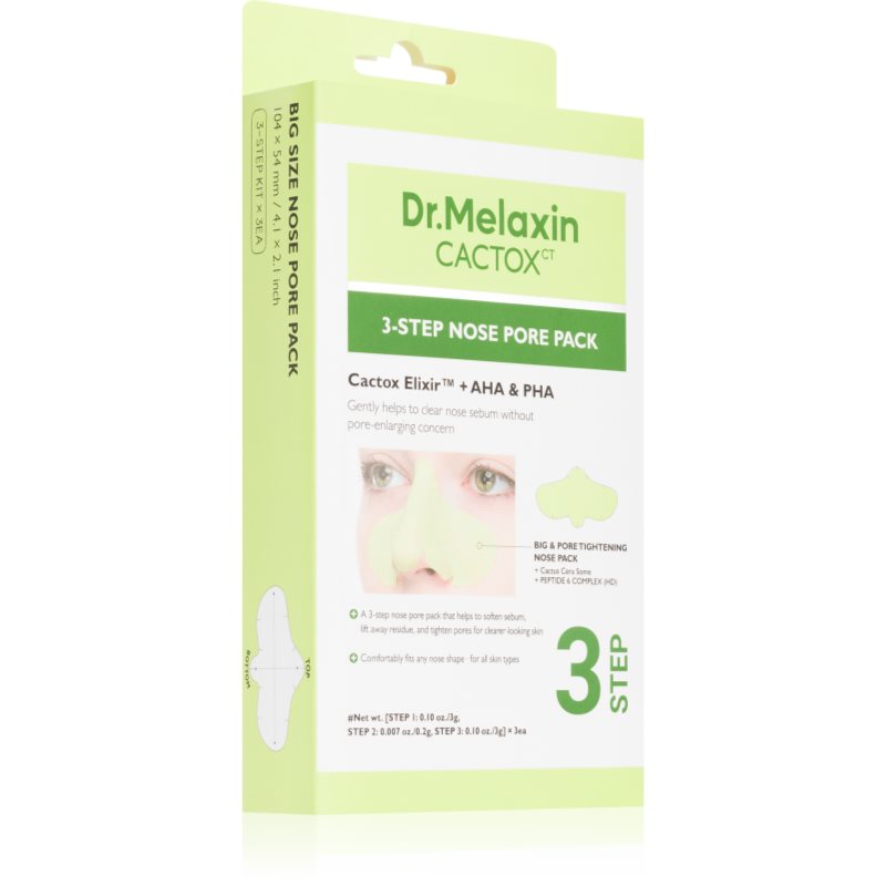 Dr. Melaxin Cactox 3-Step Nose Pore Pack deep cleansing mask for the nose 3 pc
