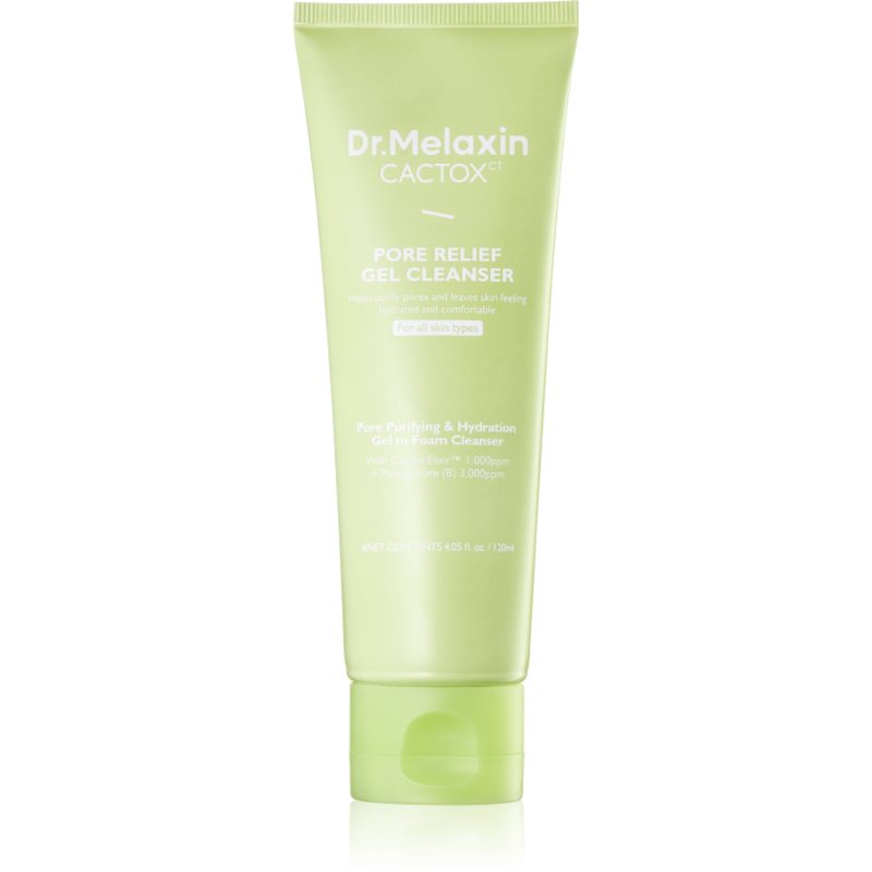 Dr. Melaxin Cactox Pore Relief Gel Cleanser deep cleansing gel to smooth skin and minimise pores 120 ml