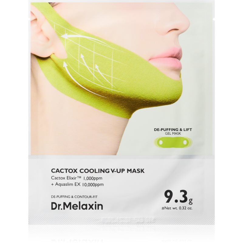 Dr. Melaxin Cactox Cooling V-Up Mask sculpting face mask with moisturising effect 4x9.3 g