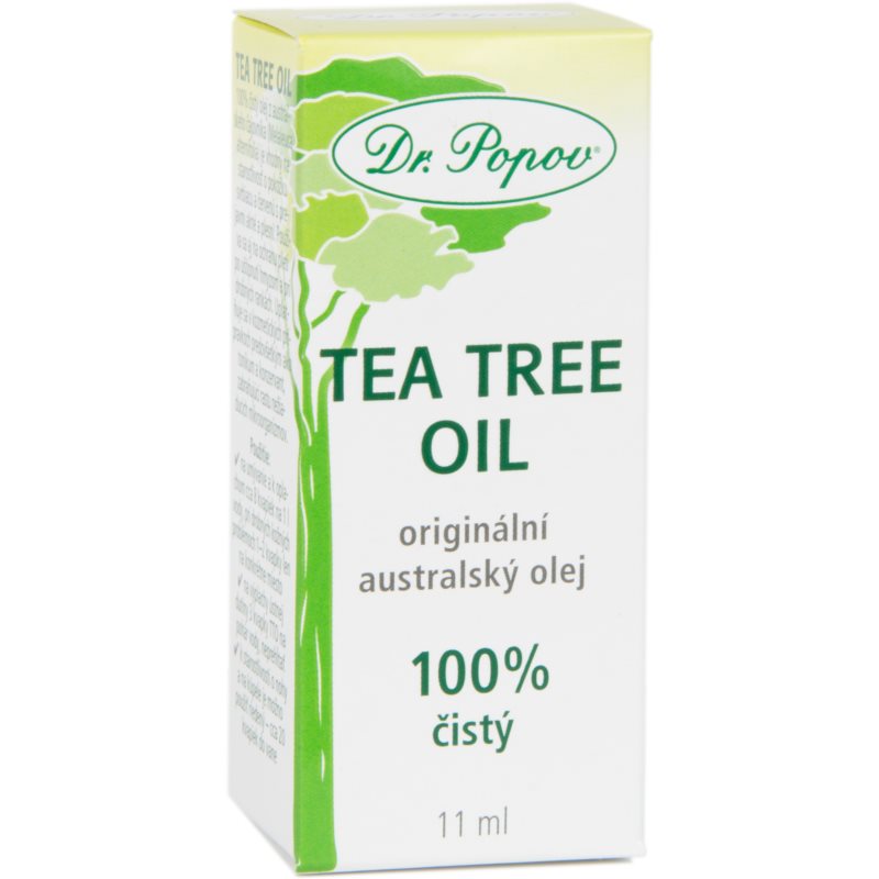 Dr. Popov Tea Tree Oil 100% Huile De Théier Pressée à Froid Antiseptique 11 Ml