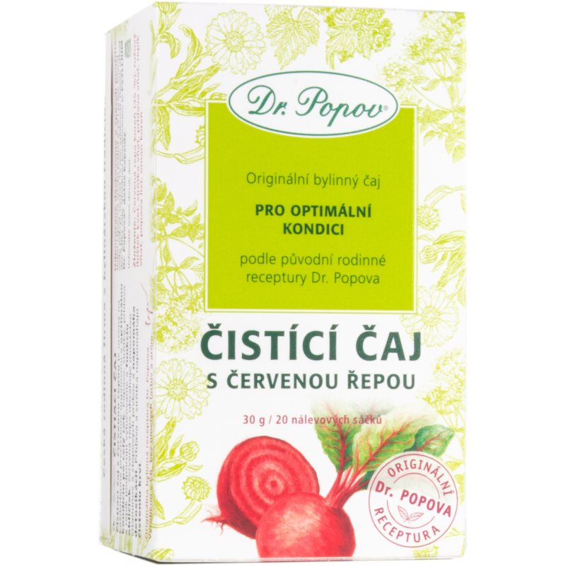 Dr.Popov Čaj Čistící s červenou řepou 20x1.5g koupíte na Notino.cz