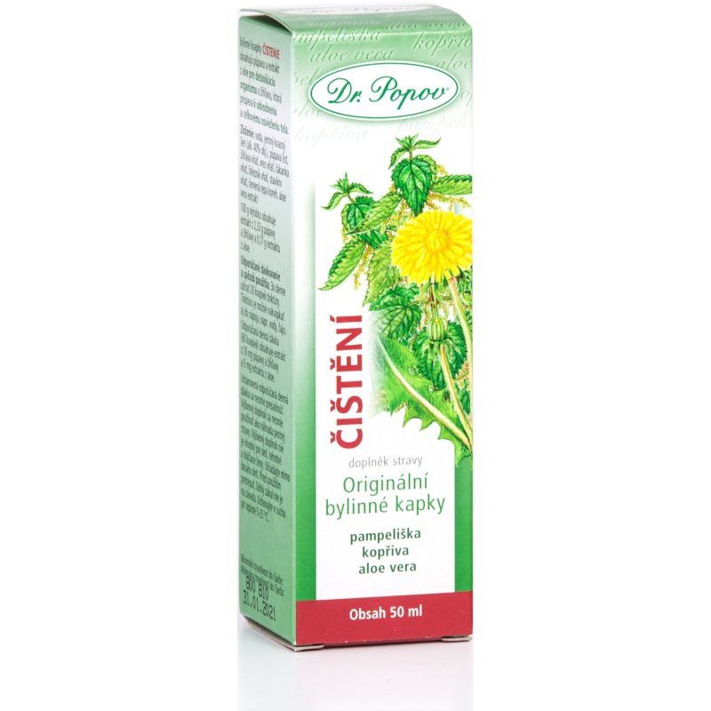 Dr.Popov Kapky bylinné Čištění 50ml koupíte na Notino.cz