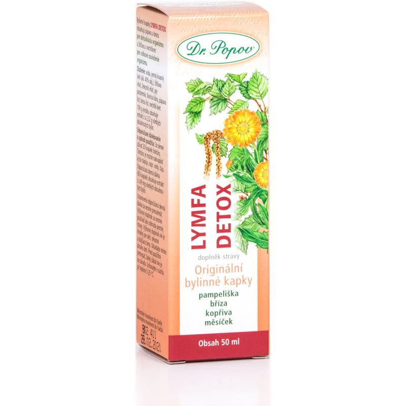Dr. Popov Originální bylinné kapky Lymfa-detox bylinné kvapky 50 ml