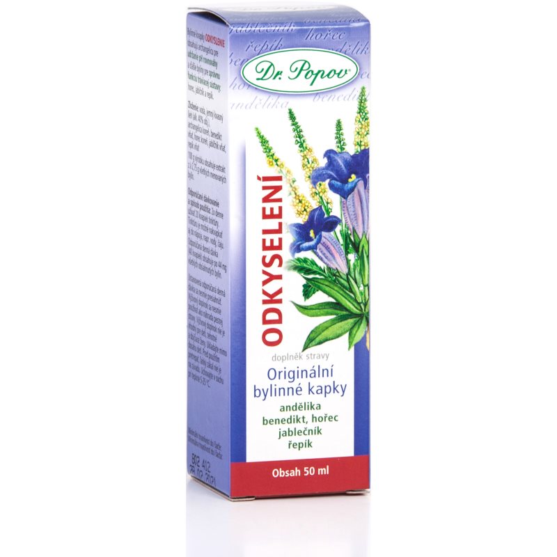 Dr.Popov Kapky bylinné Odkyselení 50ml koupíte na Notino.cz