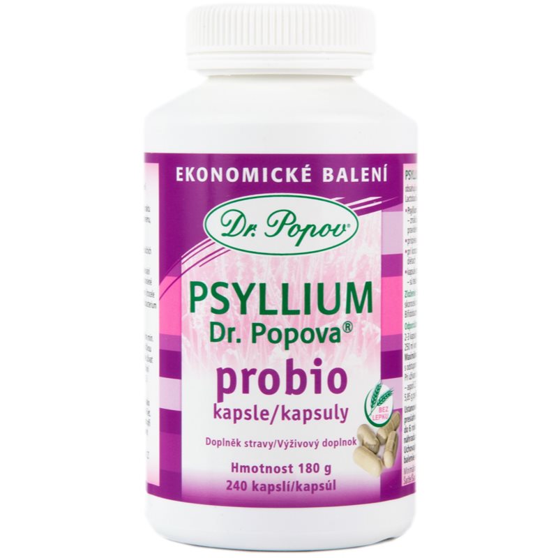 Dr. Popov Psyllium PROBIO kapsuly s probiotikami 240 cps kúpite na Notino.sk