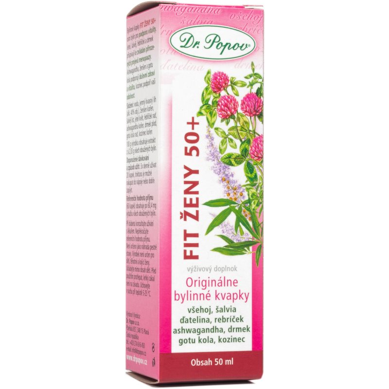 Dr.Popov Kapky bylinné Fit ženy 50+ 50ml koupíte na Notino.cz