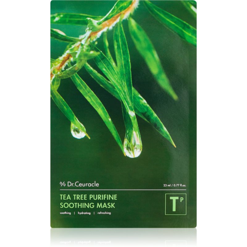 Dr.Ceuracle Tea Tree Purifine Soothing Sheet Mask For Problem Skin, Acne 23 Ml