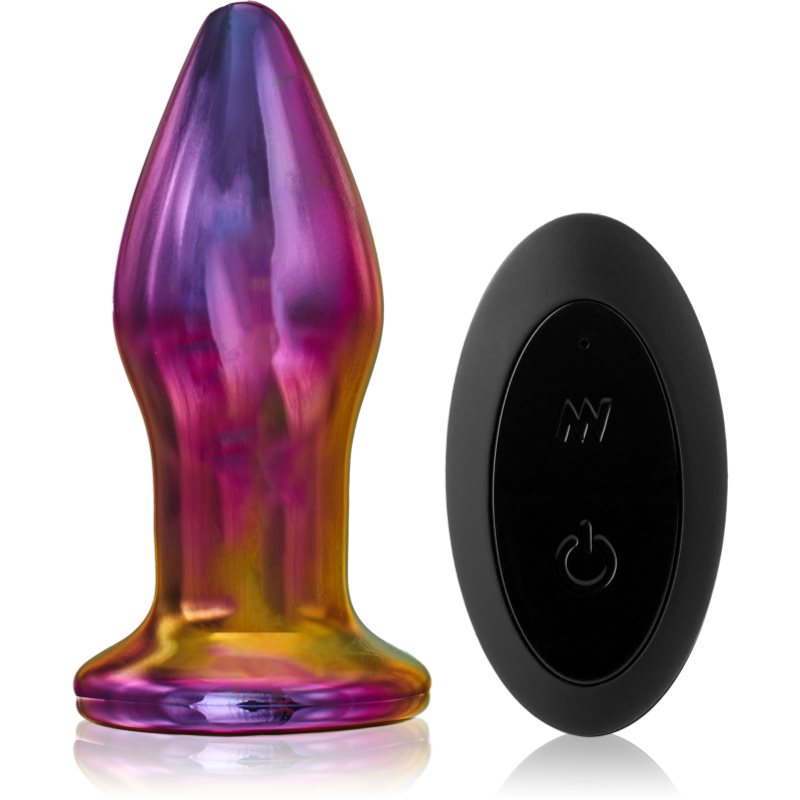 Dream Toys Glamour Glass Remote Vibe Plug Plug Anal à Vibrations 10,7 Cm