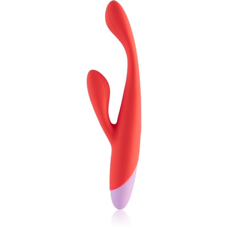 Dream Toys Love Signal Double Beat Vibrator mit Klitorisstimulator 19 cm
