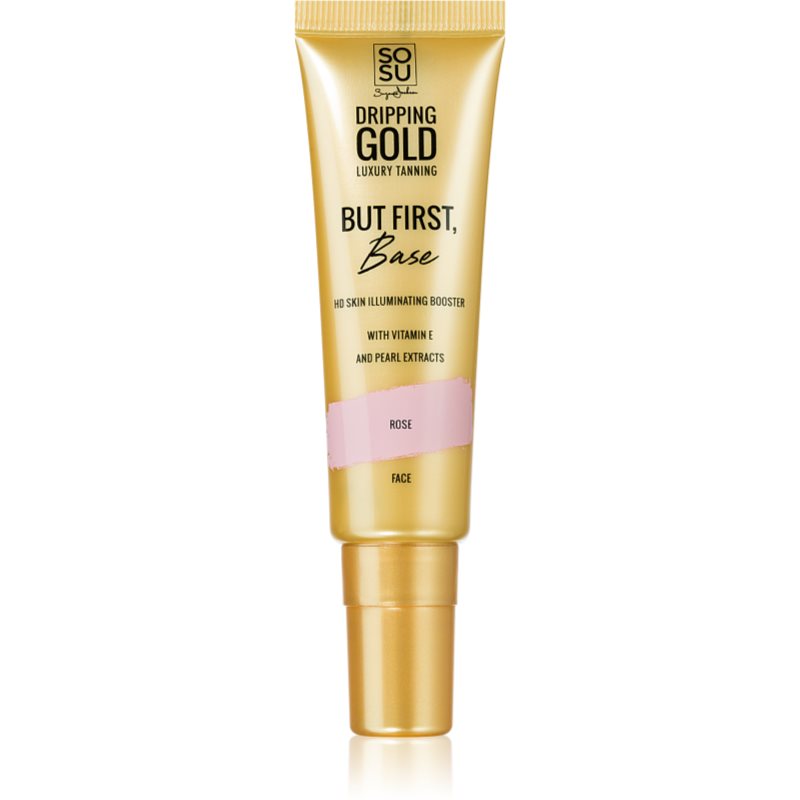 E-shop Dripping Gold But First Base rozjasňující báze pod make-up odstín Rose 30 ml