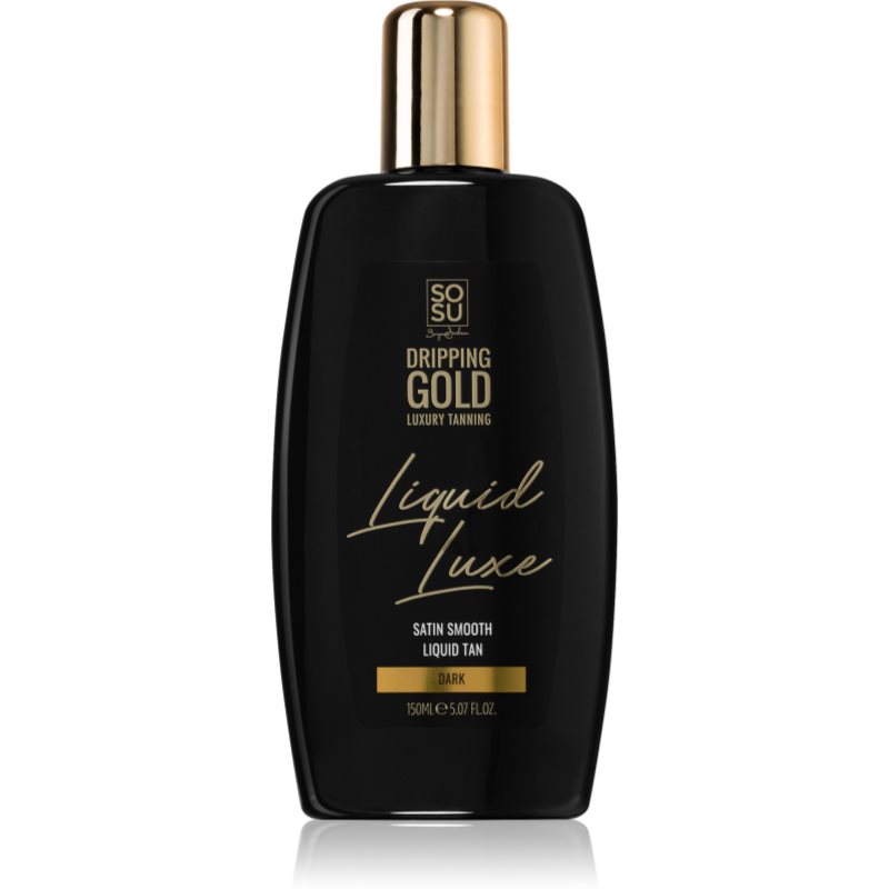 Dripping Gold Luxury Tanning Liquid Luxe önbarnító víz testre Dark 150 ml