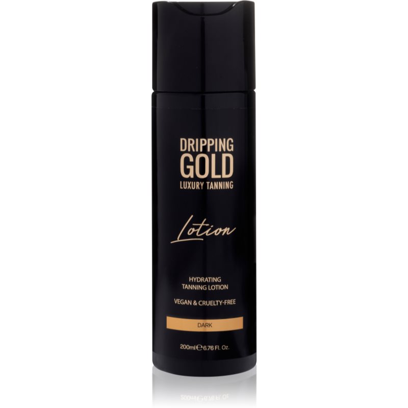 Dripping Gold Luxury Tanning Lotion moisturising tanning lotion for a deep tan shade Dark 200 ml
