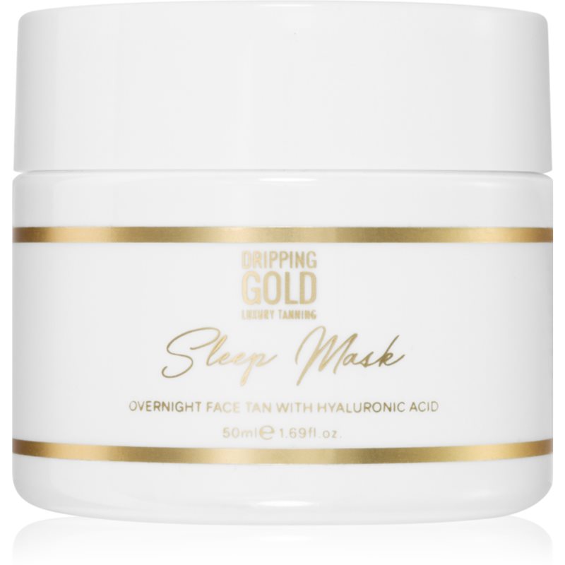 Dripping Gold Sleep Mask samoporjavitvena nočna maska za obraz odtenek Medium/Dark 50 ml