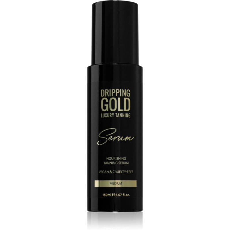 Dripping Gold Luxury Tanning Serum produit auto-bronzant corps et visage teinte Medium 150 ml female