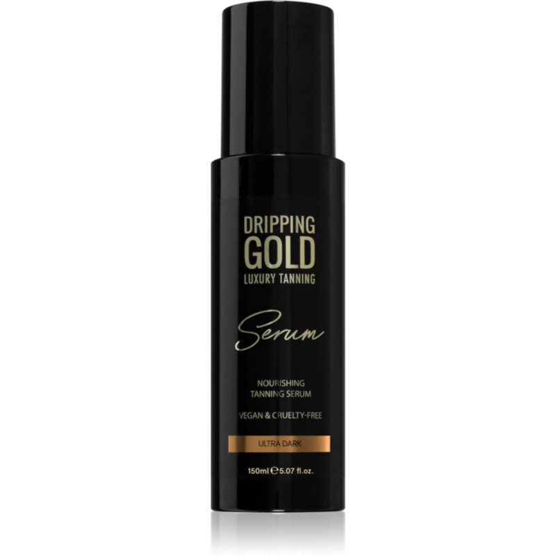 Dripping Gold Luxury Tanning Serum produit auto-bronzant corps et visage teinte Ultra Dark 150 ml female