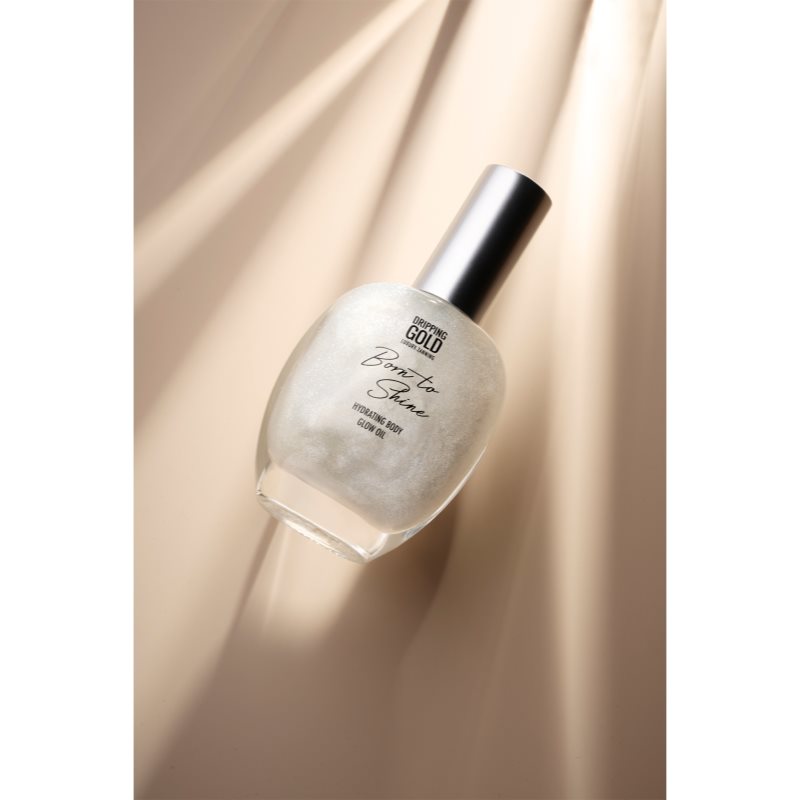 Dripping Gold Born To Shine třpytivý olej na tělo odstín Silver 55 ml (obrázek 3)