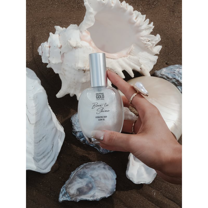 Dripping Gold Born To Shine třpytivý olej na tělo odstín Silver 55 ml (obrázek 8)