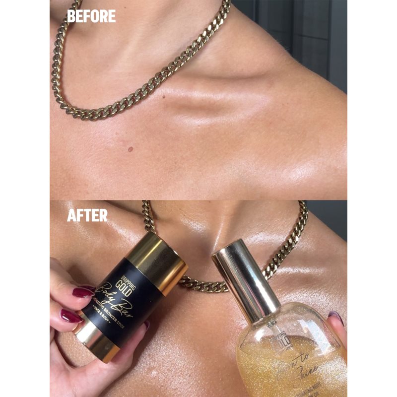 Dripping Gold Luxury Tanning Illuminating Stick rozjasňující bronzer na obličej a tělo odstín Gold 36 g (obrázek 3)