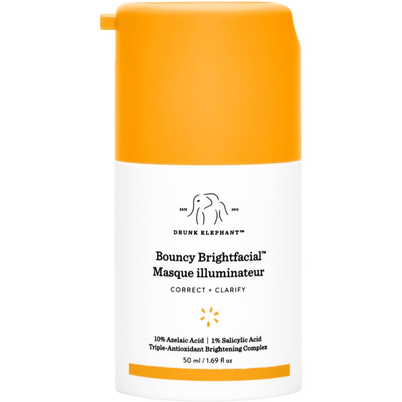 Drunk Elephant Bouncy Brightfacial Brightening Mask Mirdzuma maska 50 ml