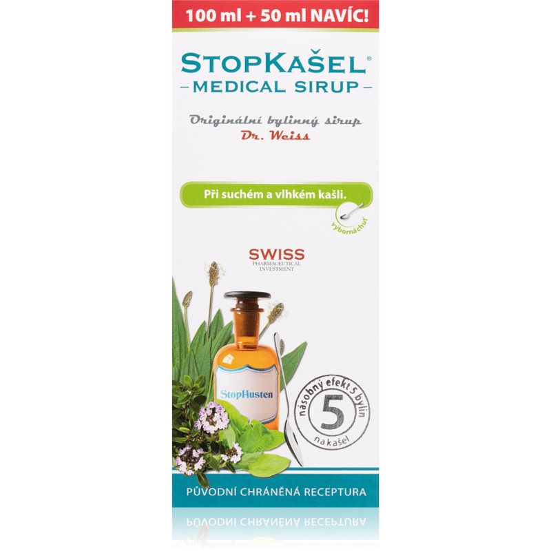 Dr.Weiss STOPKAŠEL Medical sirup sirup pri zápale v krku a ústnej dutine 150 ml kúpite na Notino.sk