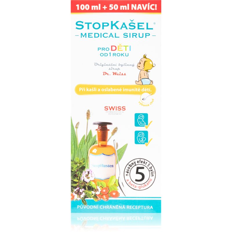 Dr.Weiss STOPKAŠEL Medical sirup od 1 roku sirup pri nádche a prechladnutí 150 ml kúpite na Notino.sk