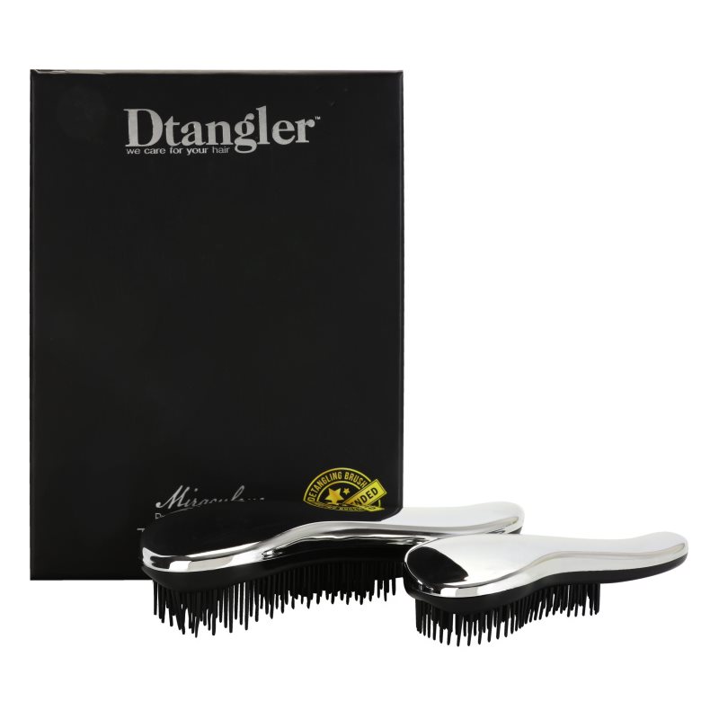 Dtangler Miraculous set Silver(za jednostavno raščešljavanje kose)