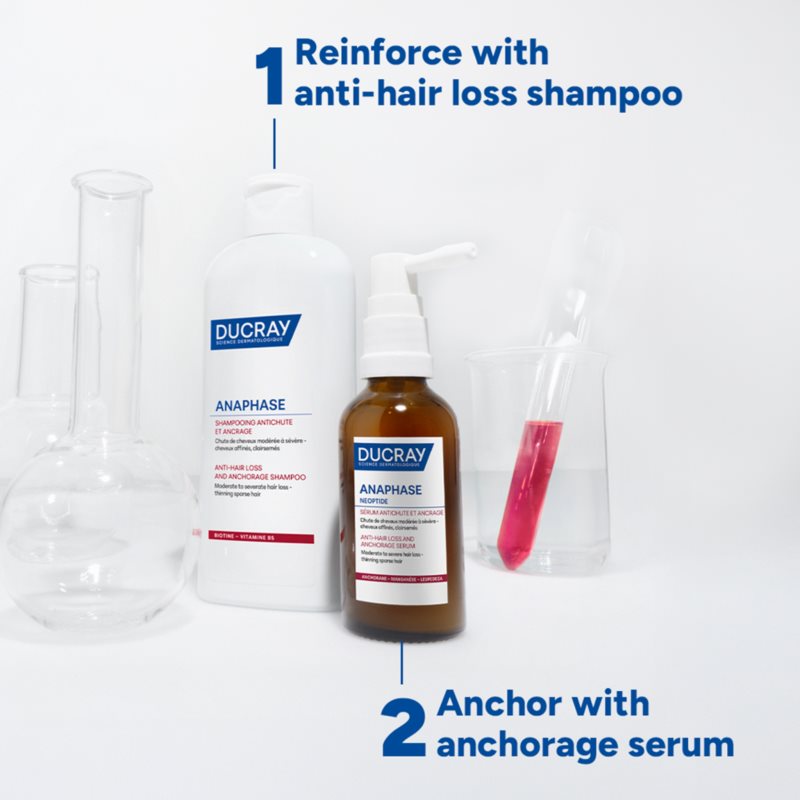 Ducray Anaphase+ Anti-Hair Loss Anti-Thinning Shampoo posilňujúci a revitalizujúci šampón proti padaniu vlasov 200 ml (obrázok 6)