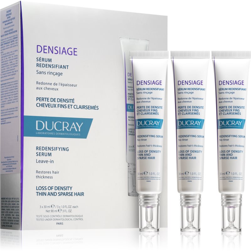 Ducray Densiage stiprinamasis ir regeneruojamasis plaukų serumas 3 x 30 ml