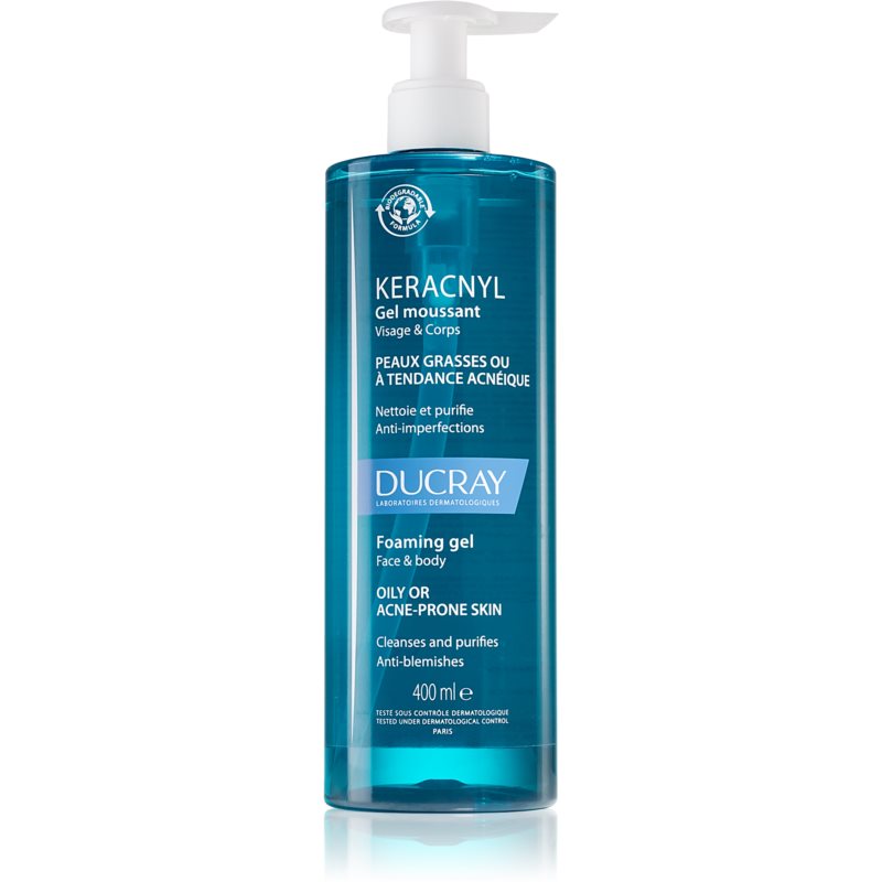 Ducray Keracnyl Purifying Foam Gel For Oily Acne-prone Skin 400 Ml