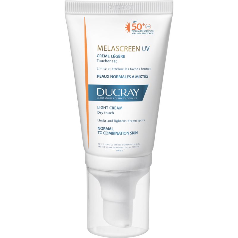 

Ducray Melascreen легкий крем для засмаги проти пігментних плям SPF 50