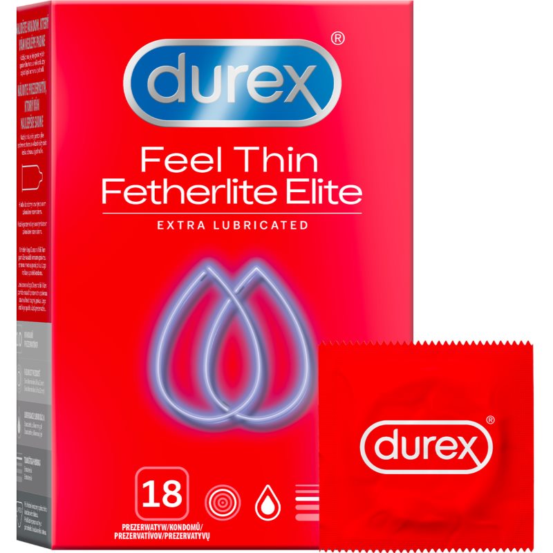 Durex Feel Thin Extra Lubricated презервативи 18 кс
