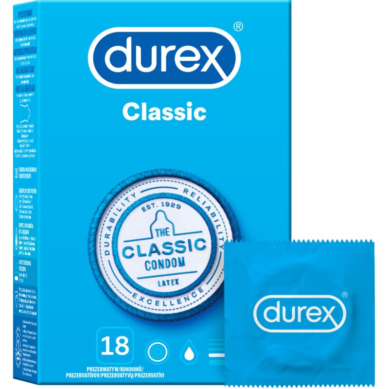 Durex Classic Préservatifs 18 Pcs