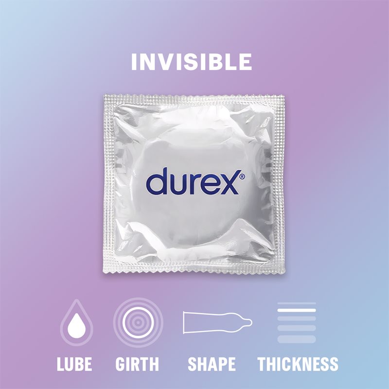 Durex Invisible Préservatifs 10 Pcs